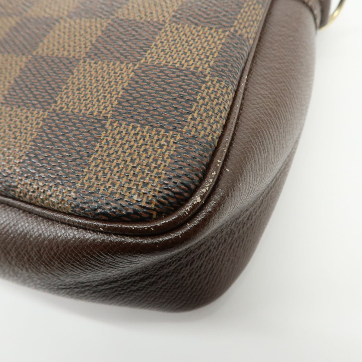 Louis Vuitton Trousse Make Up Damier, Brown, Canvas, Clutch