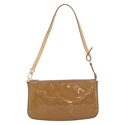 Louis Vuitton Pochette Accessoires NM Monogram Vernis, Brown, Patent Leather, Clutch