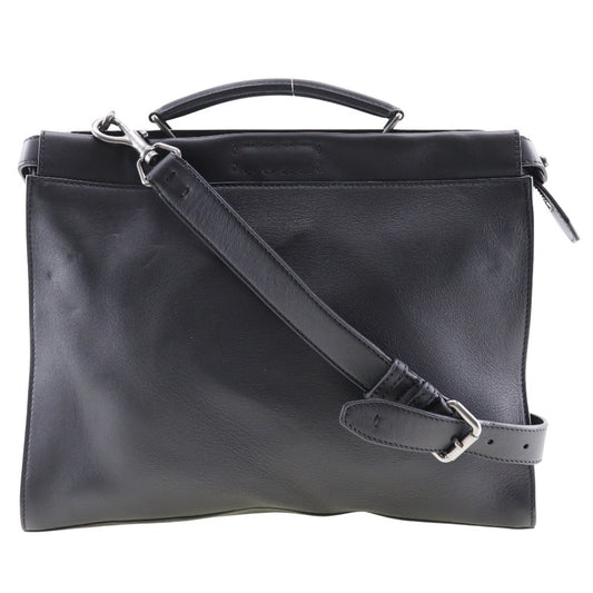 Fendi Peekaboo, Black, Leather, briefcase