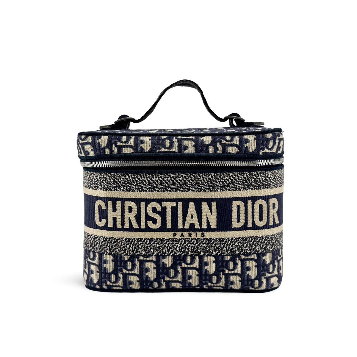 Christian Dior DiorTravel Vanity Case Oblique Canvas, Beige, Canvas, Handbag