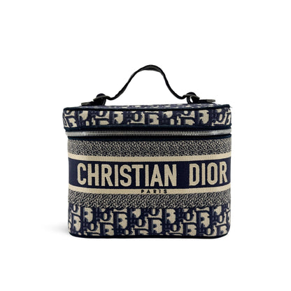 Christian Dior DiorTravel Vanity Case Oblique Canvas, Beige, Canvas, Handbag