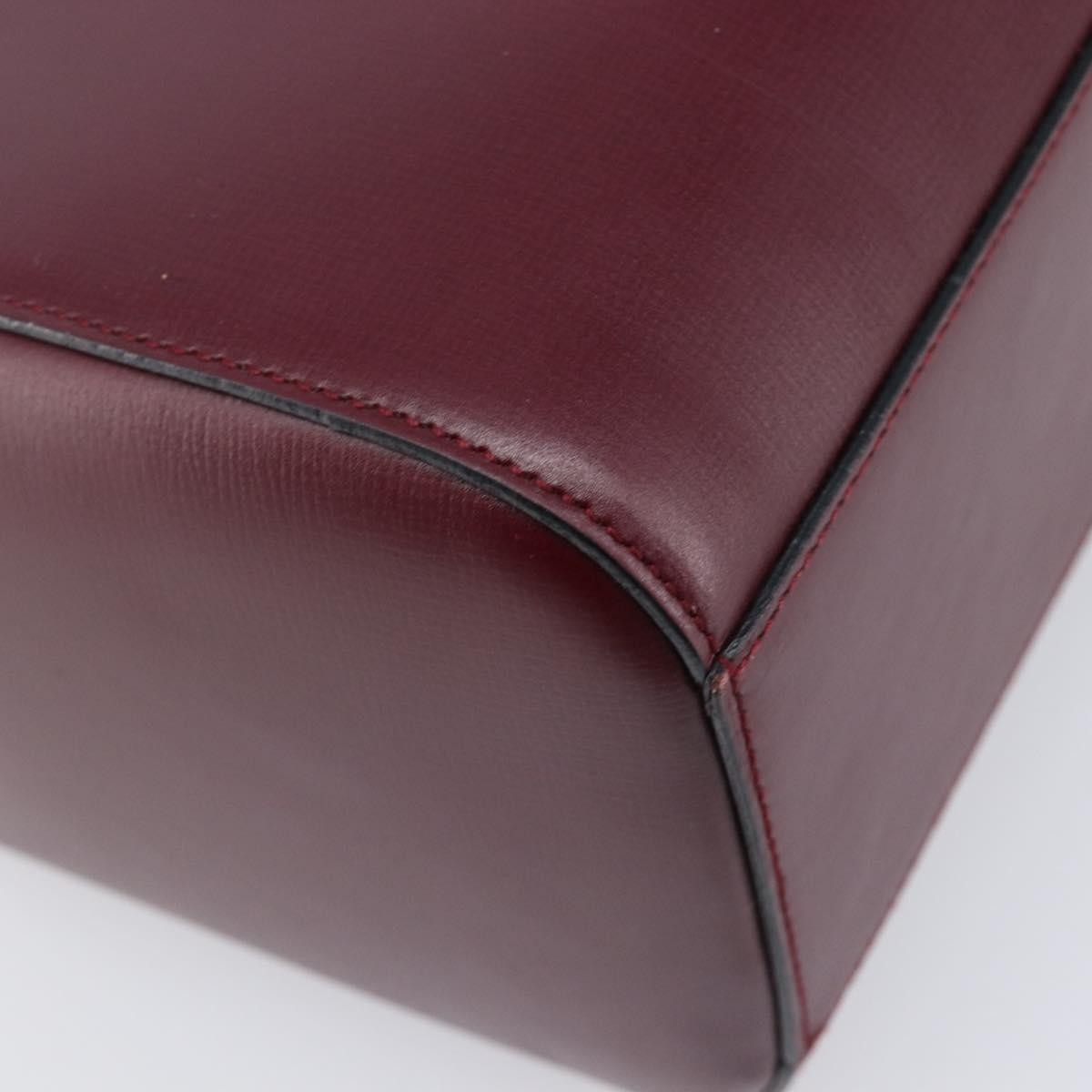 Cartier Must de cartier Leather, Burgundy, Leather, Shoulder Bag