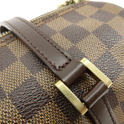 Louis Vuitton Papillon Damier Ebene, Brown, Canvas, Handbag
