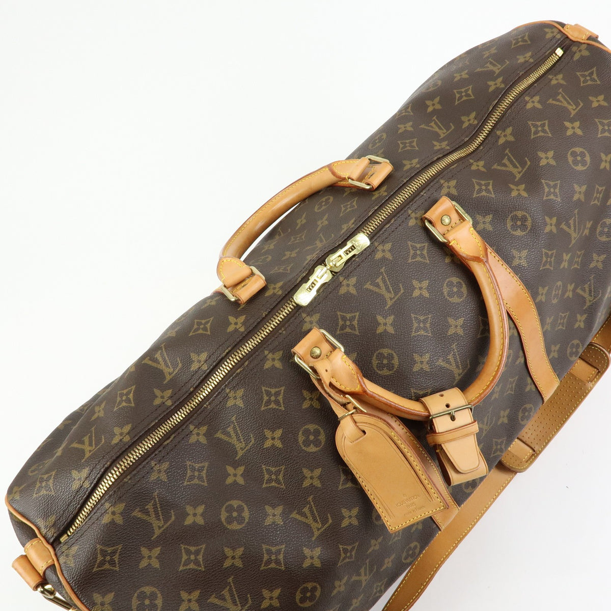 Louis Vuitton Keepall Bandouliere Monogram Canvas, Brown, Canvas, Travel Bag