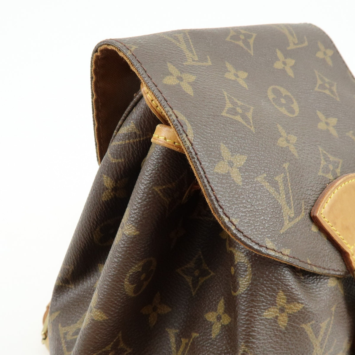 Louis Vuitton Vintage Montsouris Monogram Canvas, Brown, Canvas, Backpack
