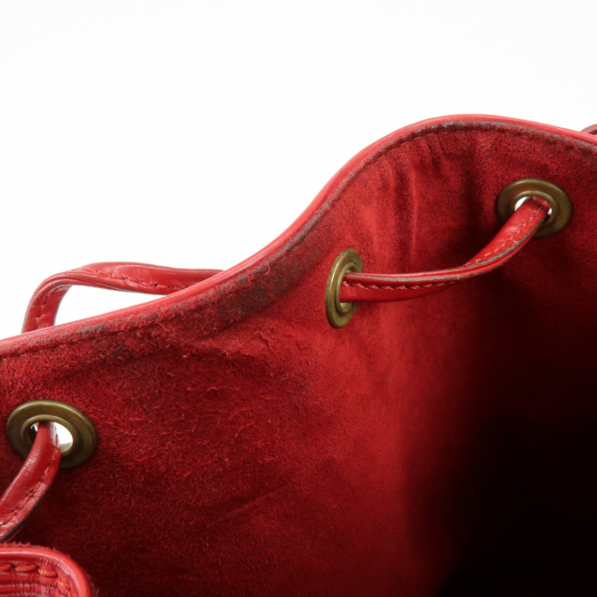 Louis Vuitton Petit Noe Epi Leather, Red, Leather, Handbag