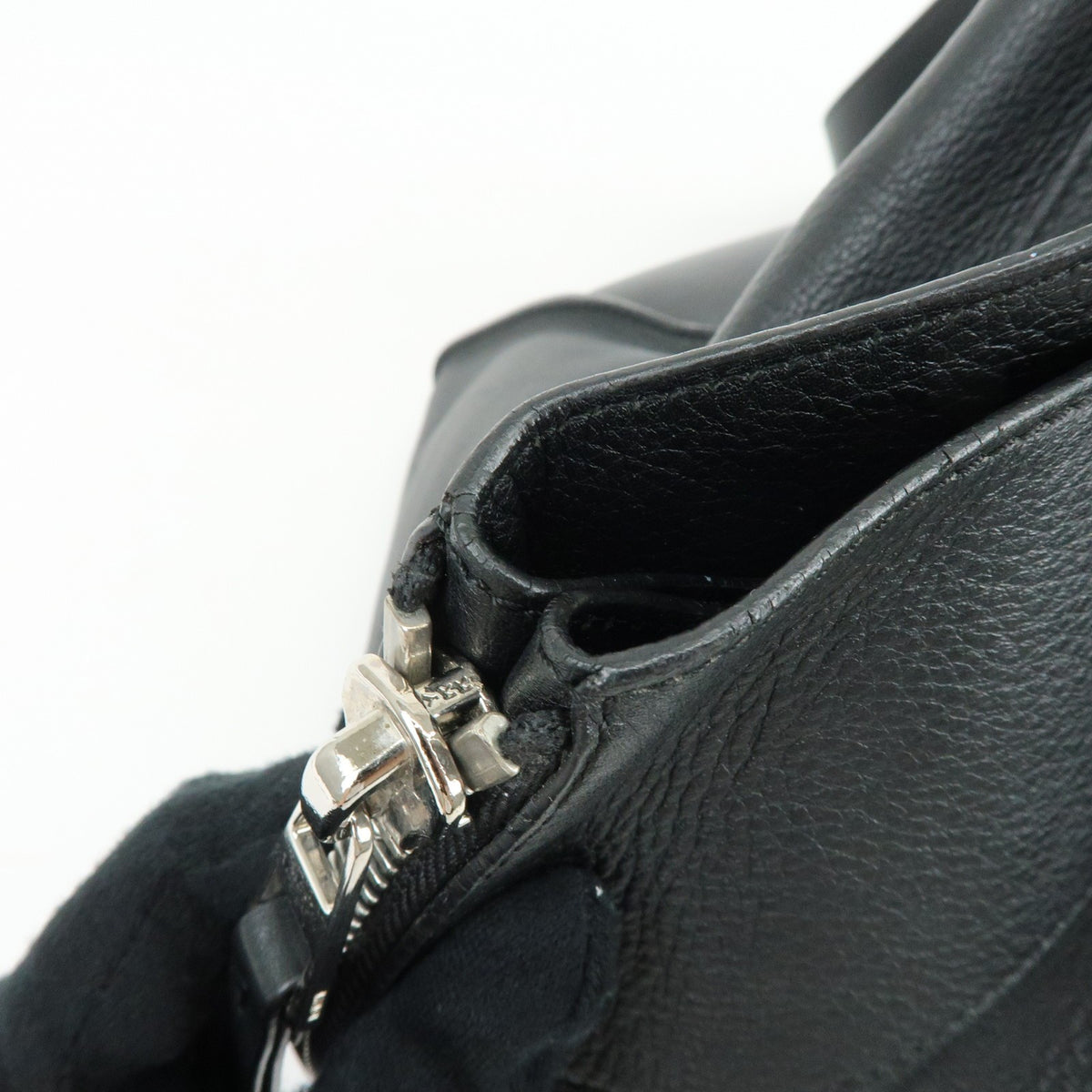 Loewe Hammock Leather, Black, Leather, Handbag