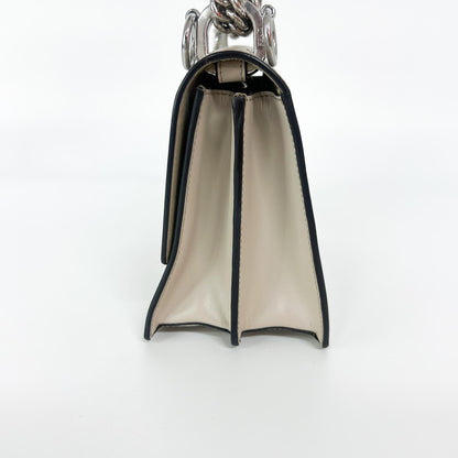 Fendi Kan I Leather, Ecru, Leather, Shoulder Bag