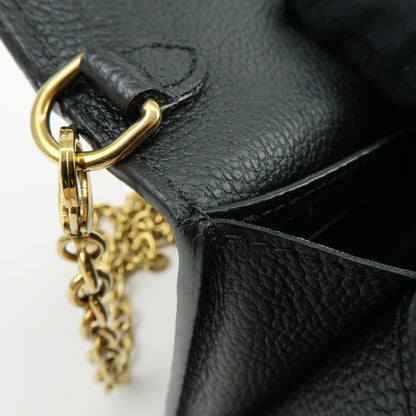 Louis Vuitton Vavin Chain Monogram Empreinte Leather, Black, Leather, Crossbody Bag