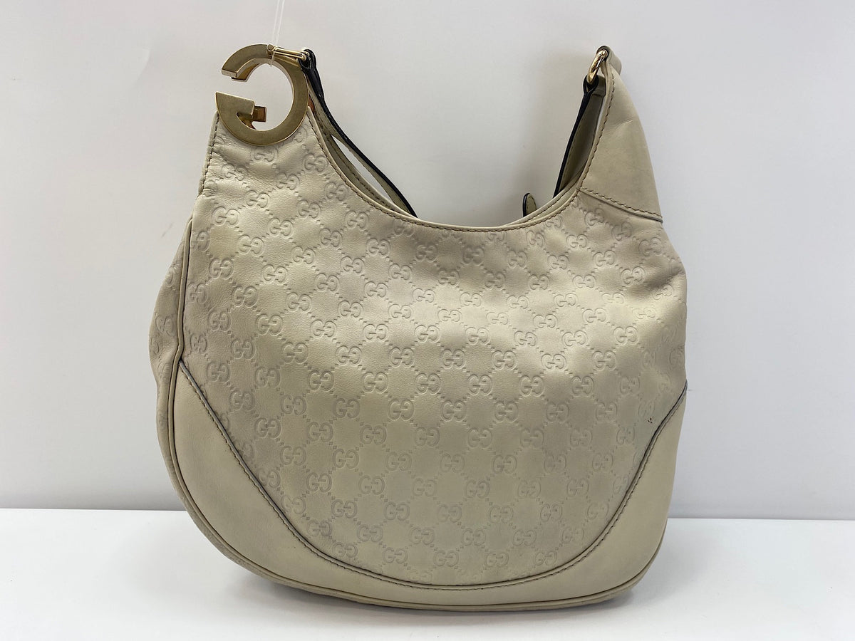 Gucci Charlotte Guccissima Leather, Beige, Leather, Tote Bag
