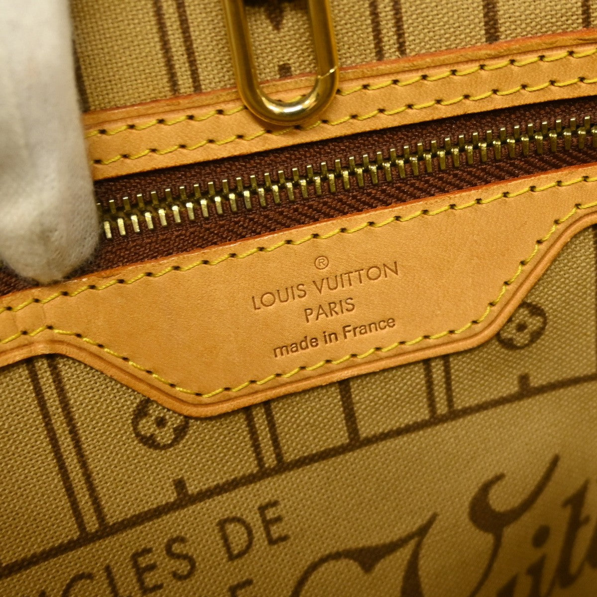 Louis Vuitton Neverfull Monogram, Brown, Canvas, Tote Bag