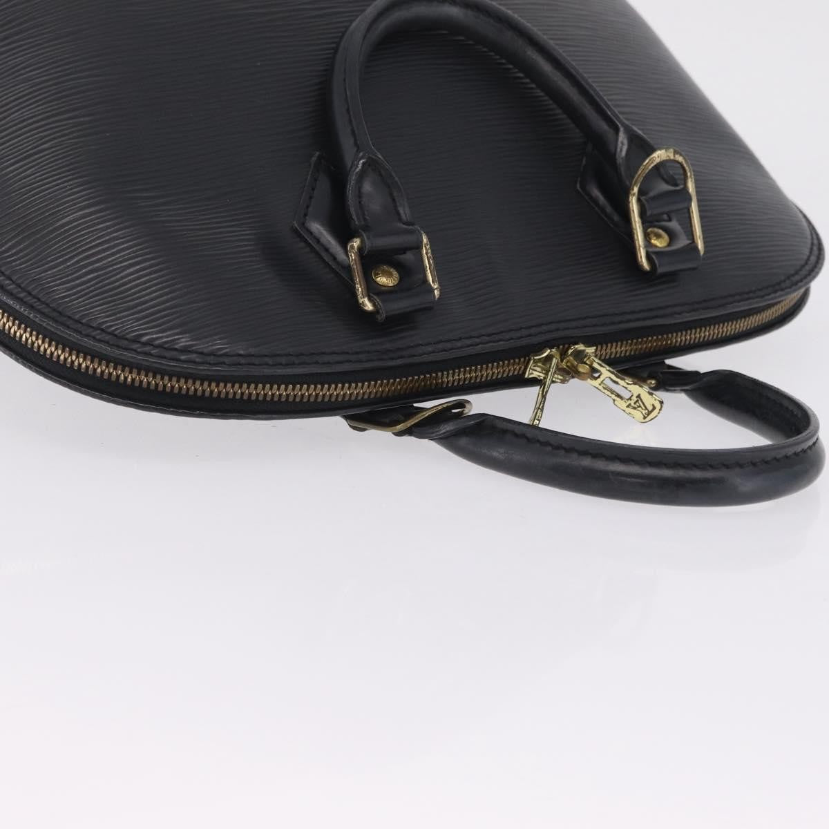 Louis Vuitton Alma Epi Leather, Black, Leather, Handbag