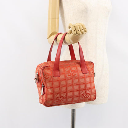 Chanel Travel Line Convertible Satchel Nylon, RED, NYLON, Handbag
