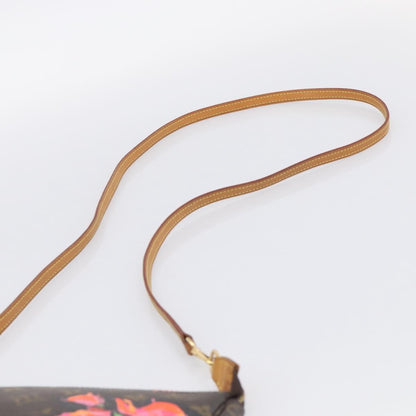 Louis Vuitton Pochette Accessoires Limited Edition Monogram Roses, Multicolour, Canvas, Clutch