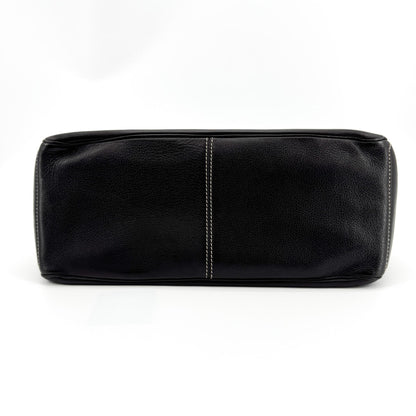 Celine Boogie Calfskin, Black, Leather, Handbag