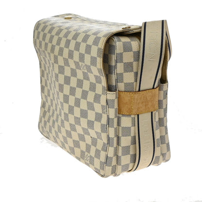 Louis Vuitton Naviglio Damier, White, Canvas, Shoulder Bag