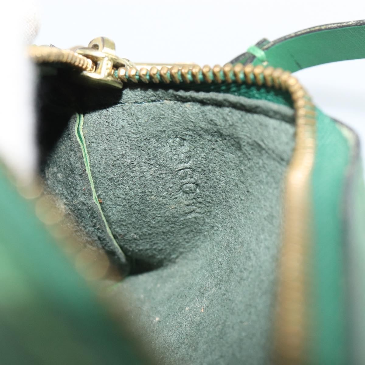 Louis Vuitton Soufflot Pochette Epi Leather, Green, Leather, Clutch