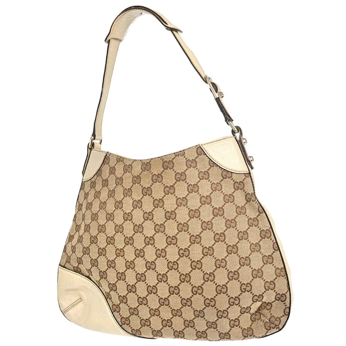 Gucci Horsebit Canvas, Beige, Canvas, Clutch