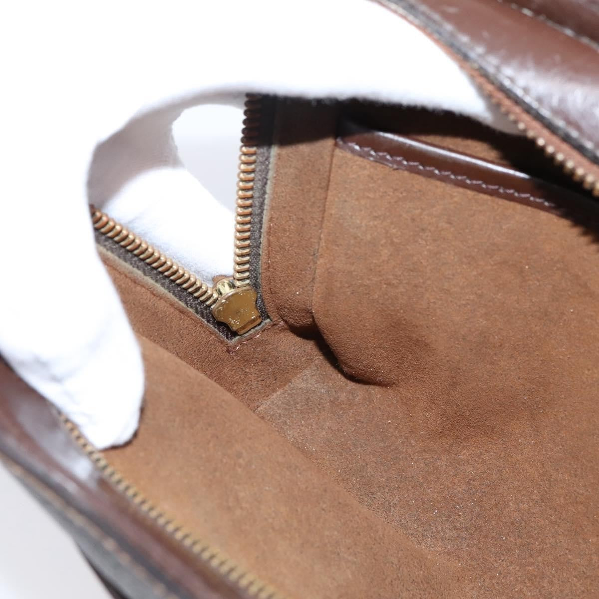 Louis Vuitton Pochette Saint Louis Damier, Brown, Canvas, Clutch
