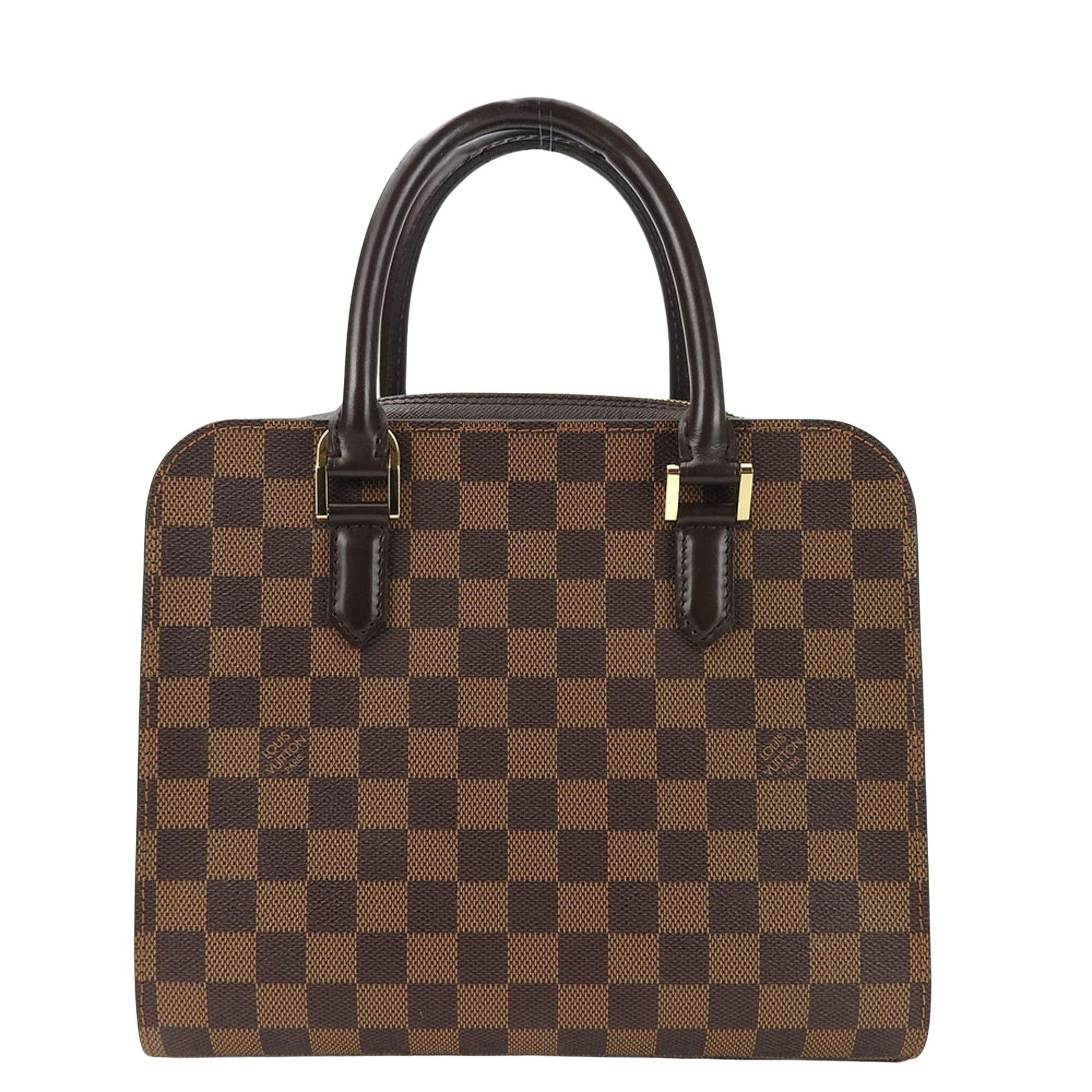 Louis Vuitton Triana, Brown, Canvas, handbag