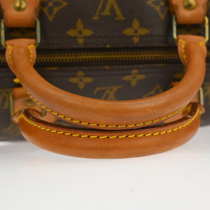 Louis Vuitton Speedy Monogram, Brown, Canvas, Handbag