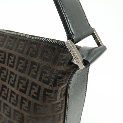 Fendi Shoulder Zucchino Canvas, Brown, Canvas, Shoulder Bag