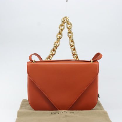 Bottega Veneta Mount Leather, Brown, Leather, Shoulder Bag