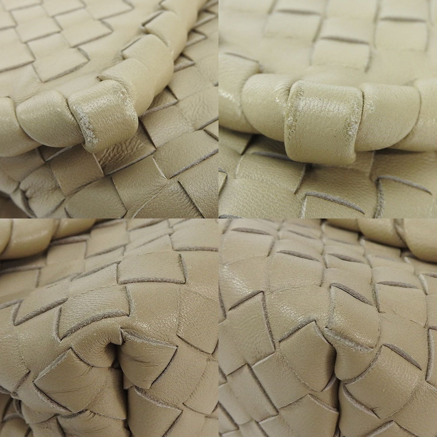 Bottega Veneta Intrecciato, Beige, Leather, shoulder