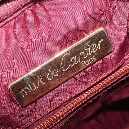 Cartier Tasseled Must de Cartier Leather, Burgundy, Leather, Shoulder Bag