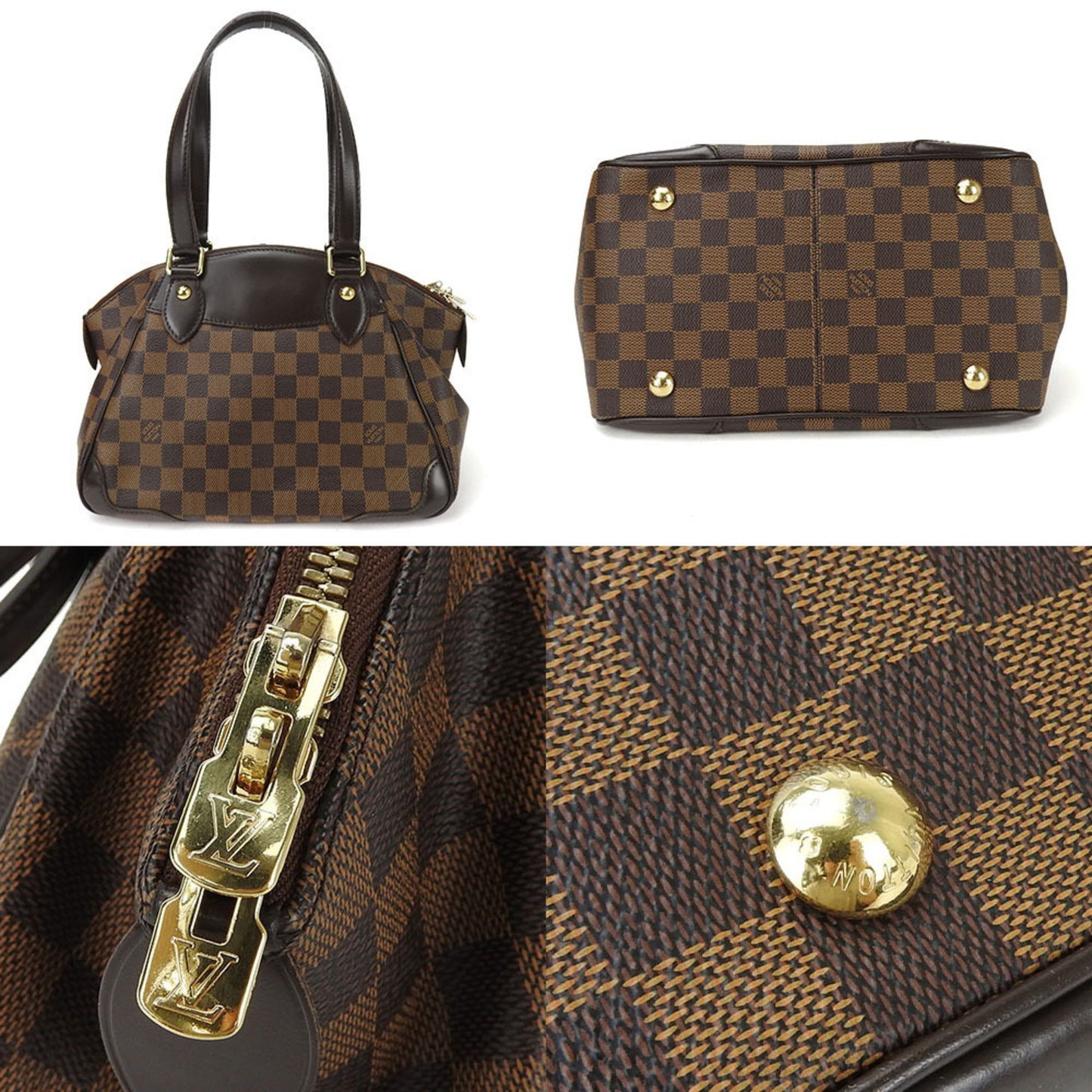 Louis Vuitton Verona, Brown, Canvas, handbag