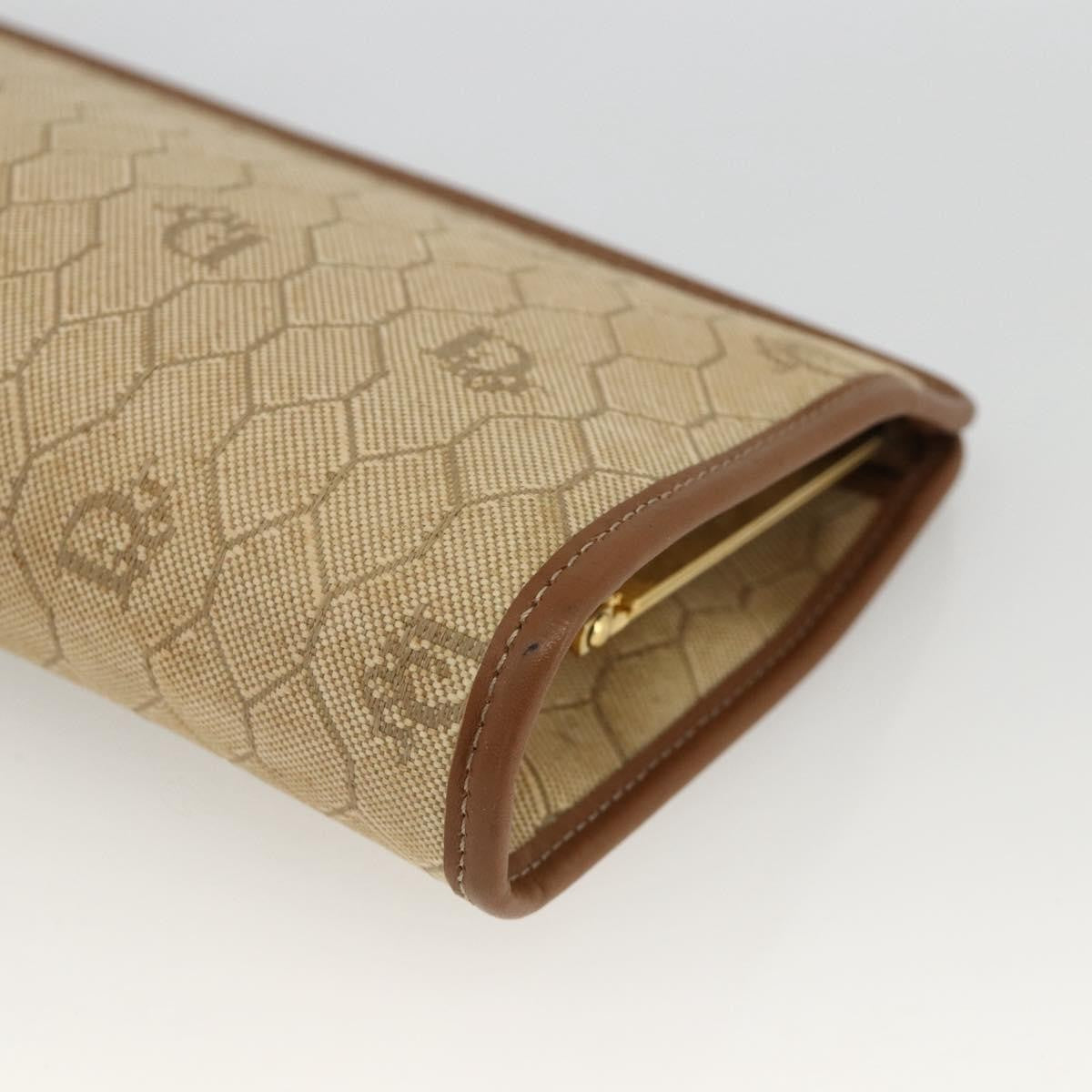 Christian Dior Vintage honeycomb clutch Canvas, Beige, Canvas, Clutch