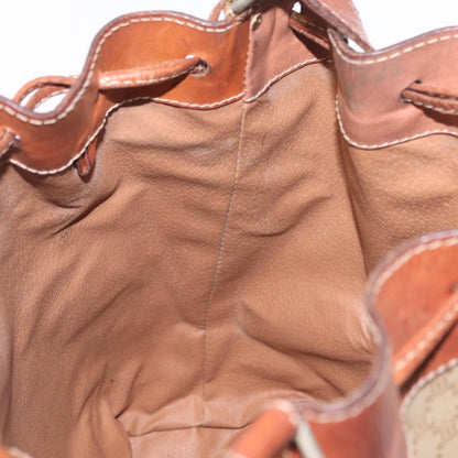 Celine Macadam Shoulder Canvas, Beige, Canvas, Crossbody Bag