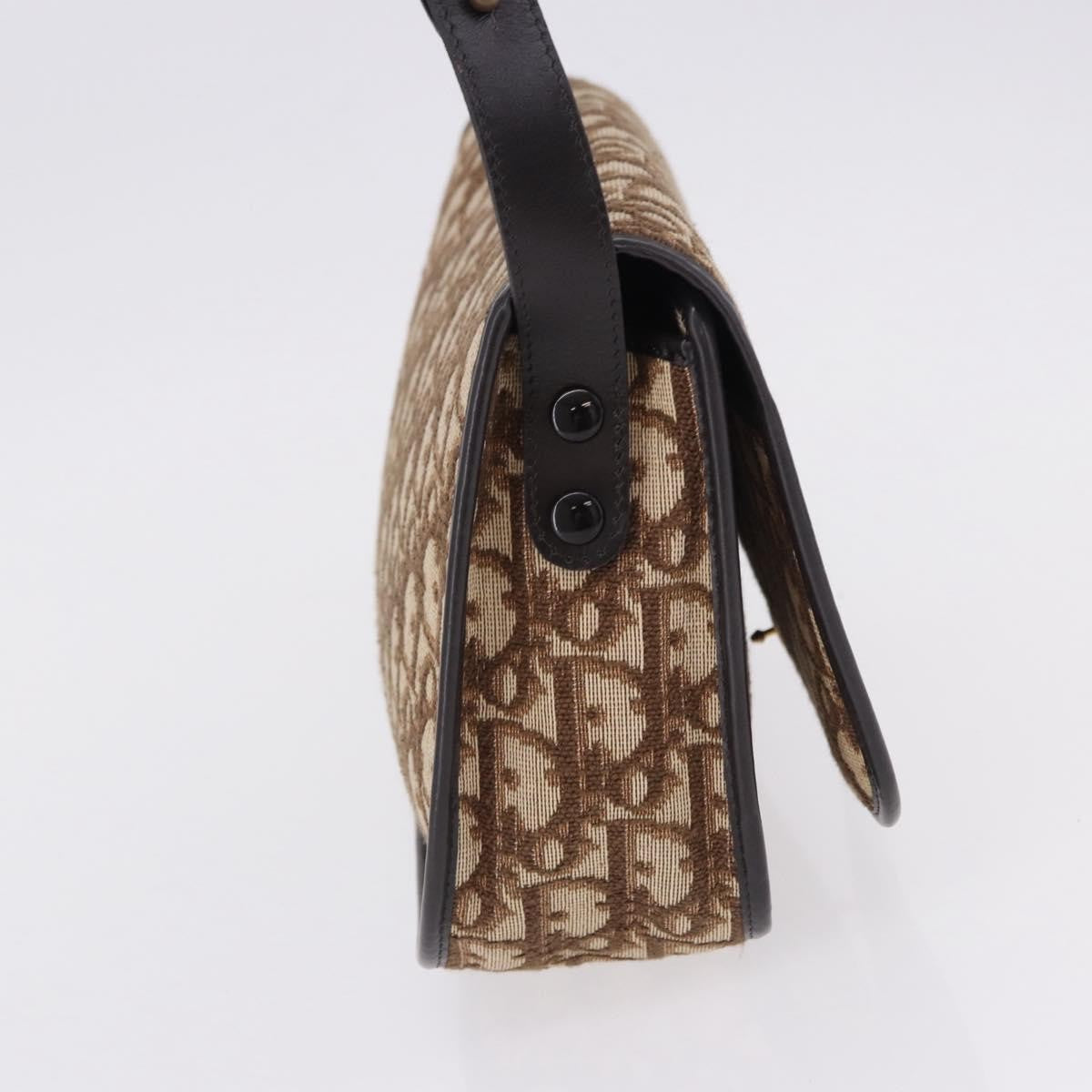Christian Dior Trotter shoulder bag Sequins, Beige, Canvas, Shoulder Bag
