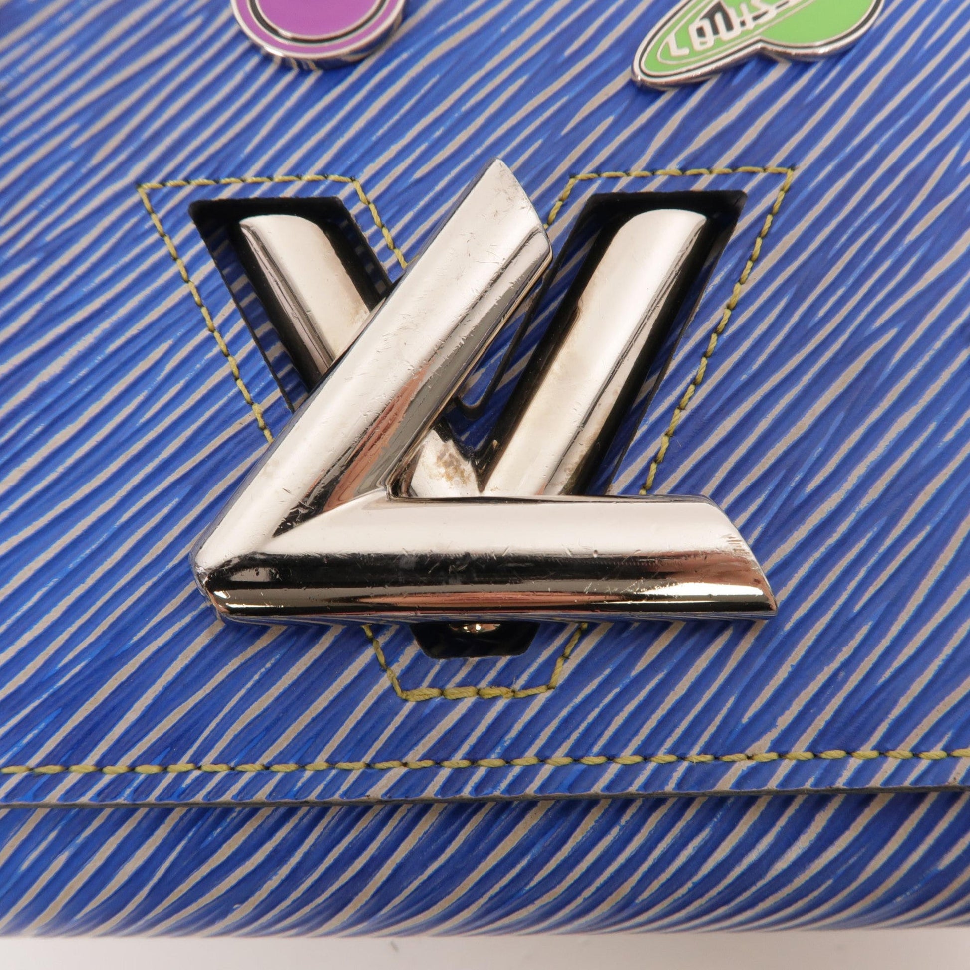Louis Vuitton Twist Limited, Blue, Leather, Clutch