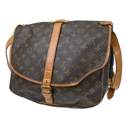 Louis Vuitton Saumur Monogram Canvas, Brown, Canvas, Shoulder Bag