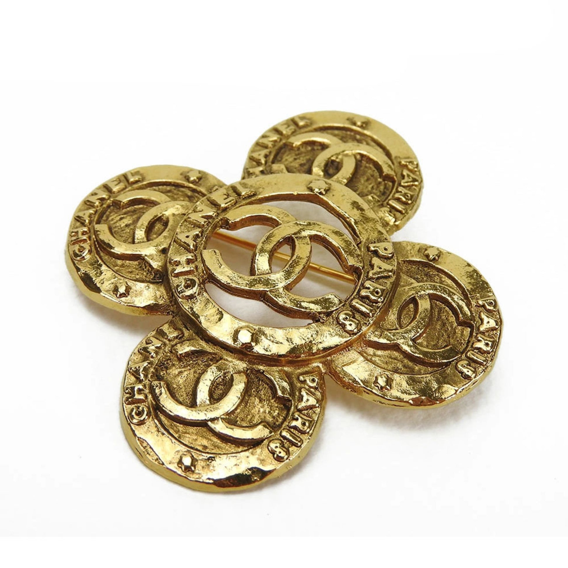 Chanel Coco Mark, Gold, Metal, brooch