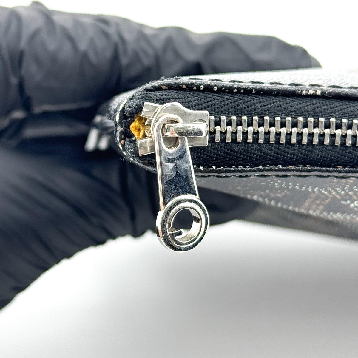 Goyard Senat Zip Coated Canvas, Black, Canvas, Clutch