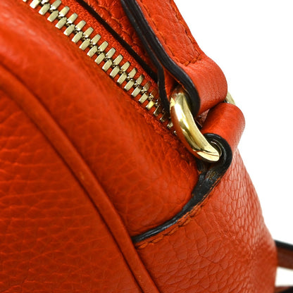 Gucci Soho Disco Leather, Orange, Leather, Shoulder Bag