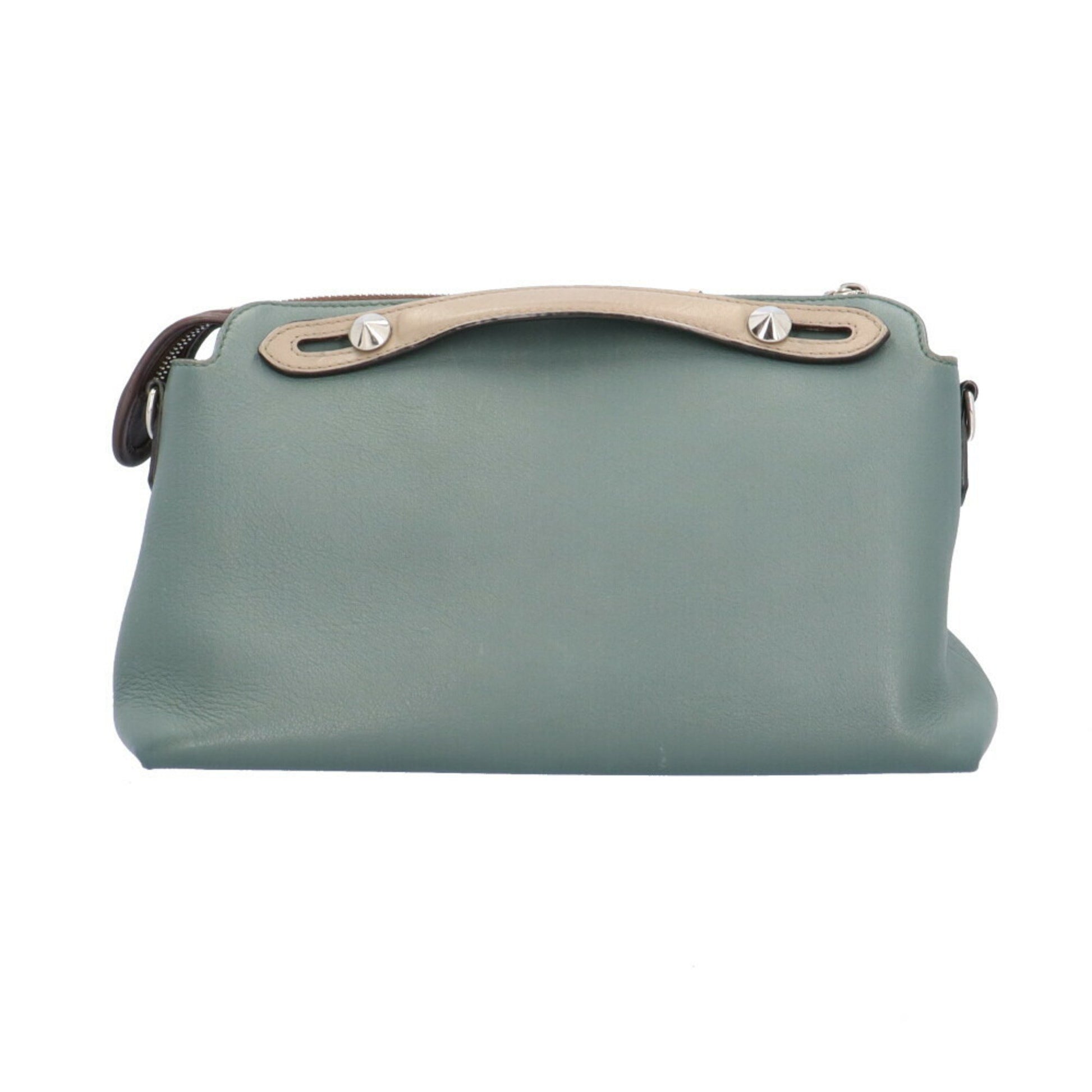 Fendi By The Way, Green, Leather, handbag