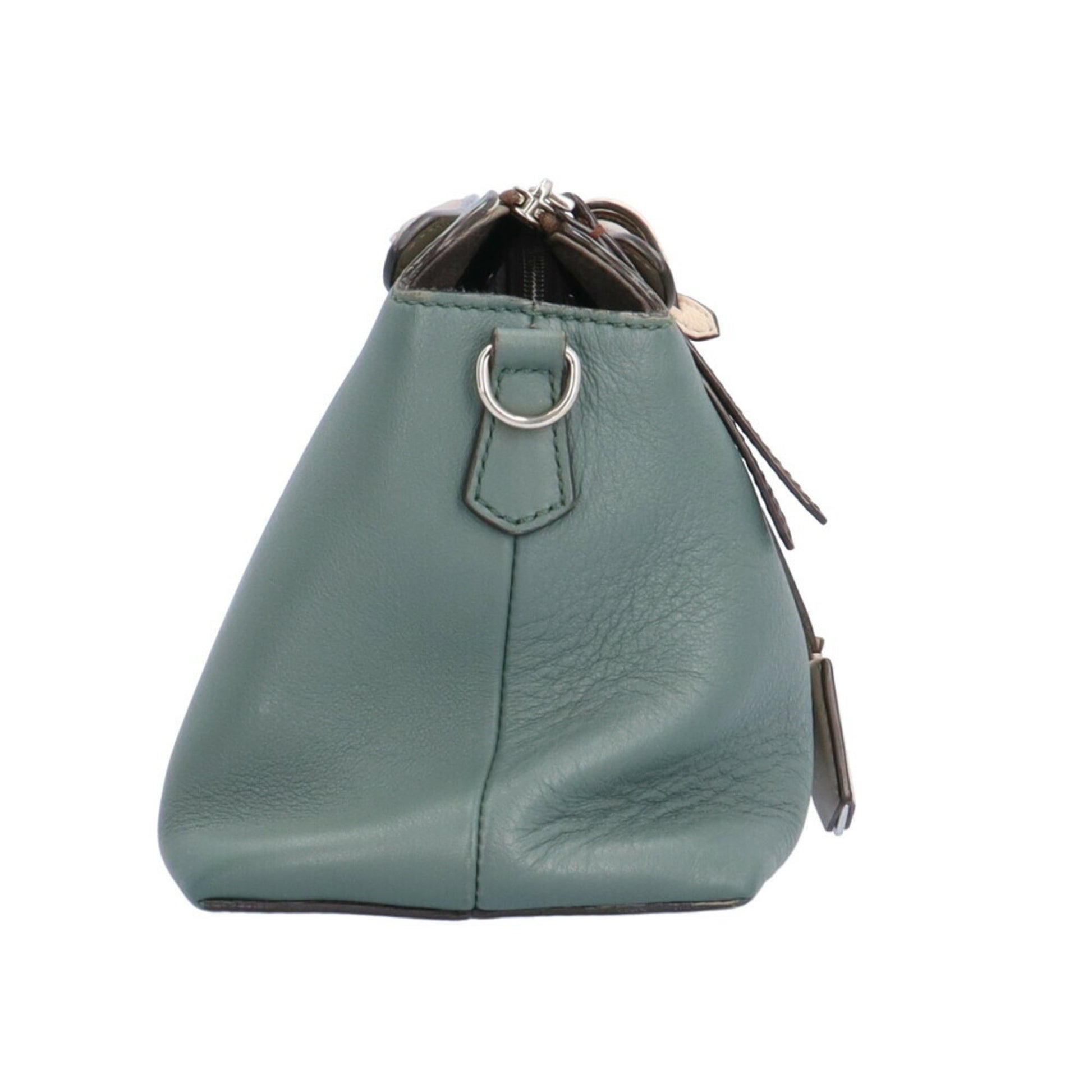 Fendi By The Way, Green, Leather, handbag