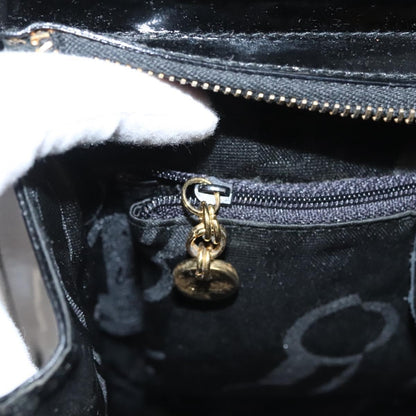 Salvatore Ferragamo Vala Patent Leather, Black, Patent Leather, Shoulder Bag