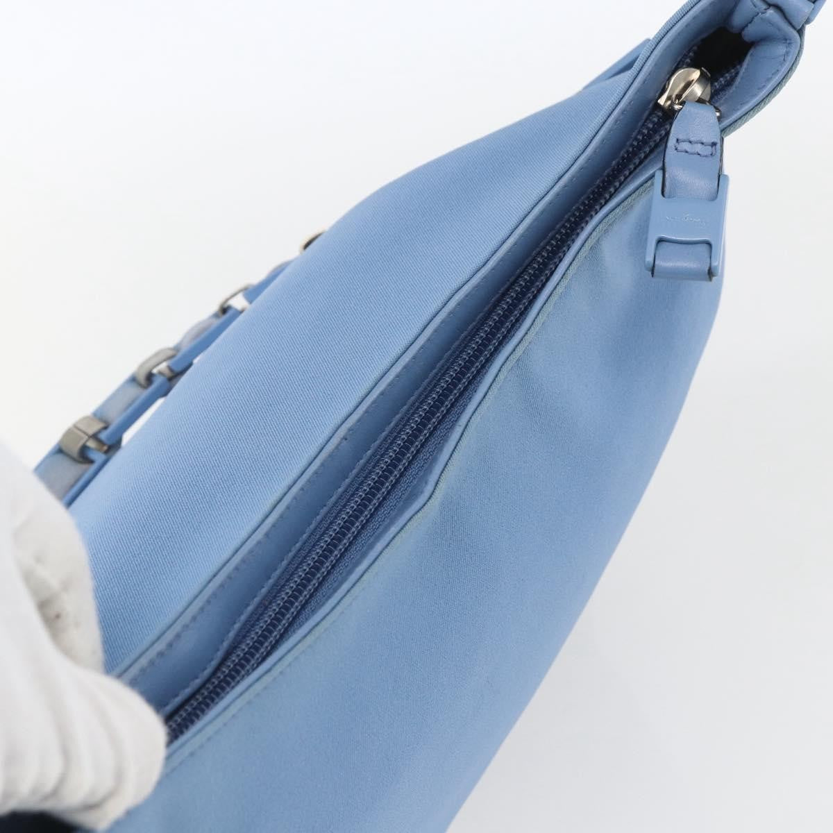 Salvatore Ferragamo Shoulder Nylon, Blue, Nylon, Shoulder Bag