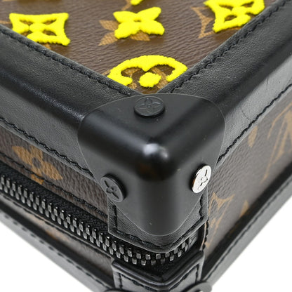 Louis Vuitton Vertical Soft Trunk Monogram Tuffetage Canvas, Brown, Canvas, Handbag