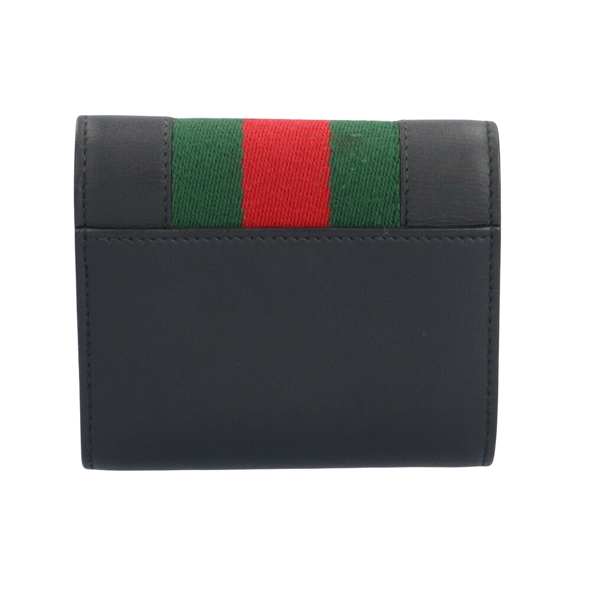 Gucci Sylvie, Black, Leather, wallet