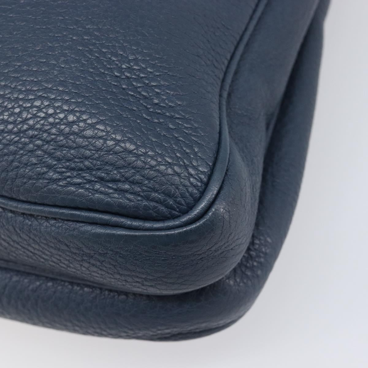 Prada Messenger Saffiano Leather, Navy, Leather, Handbag