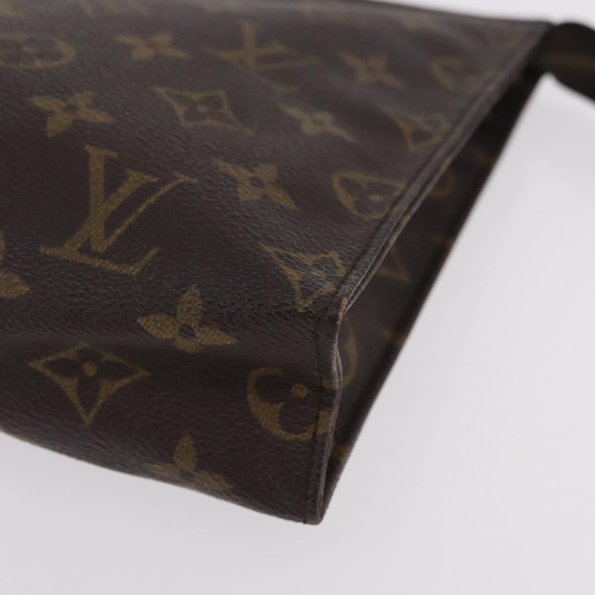 Louis Vuitton Toiletry Pouch Monogram Canvas, Brown, Canvas, Clutch