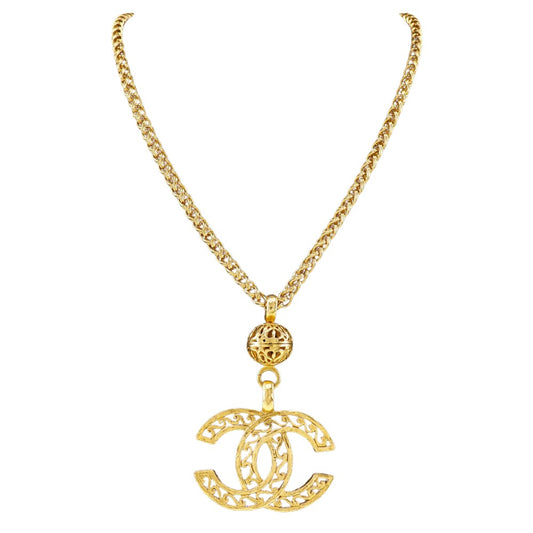 Chanel Coco Mark, Gold, Gold Plated, necklace