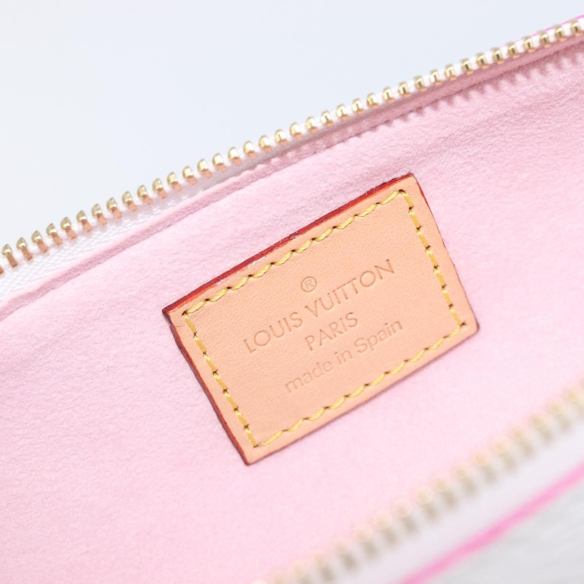 Louis Vuitton Elizabeth Pencil Limited Edition Escale Monogram Giant, Pink, Canvas, Clutch