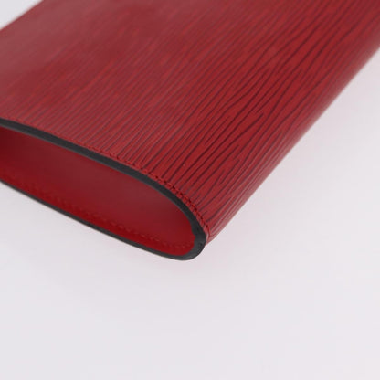 Louis Vuitton Pochette Accessoires Epi Leather, Red, Leather, Clutch