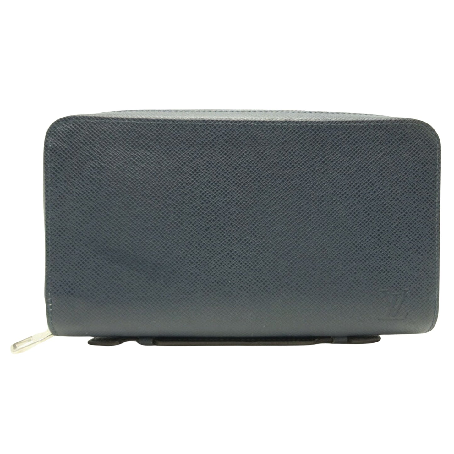 Louis Vuitton Zippy XL, Blue, Leather, clutch